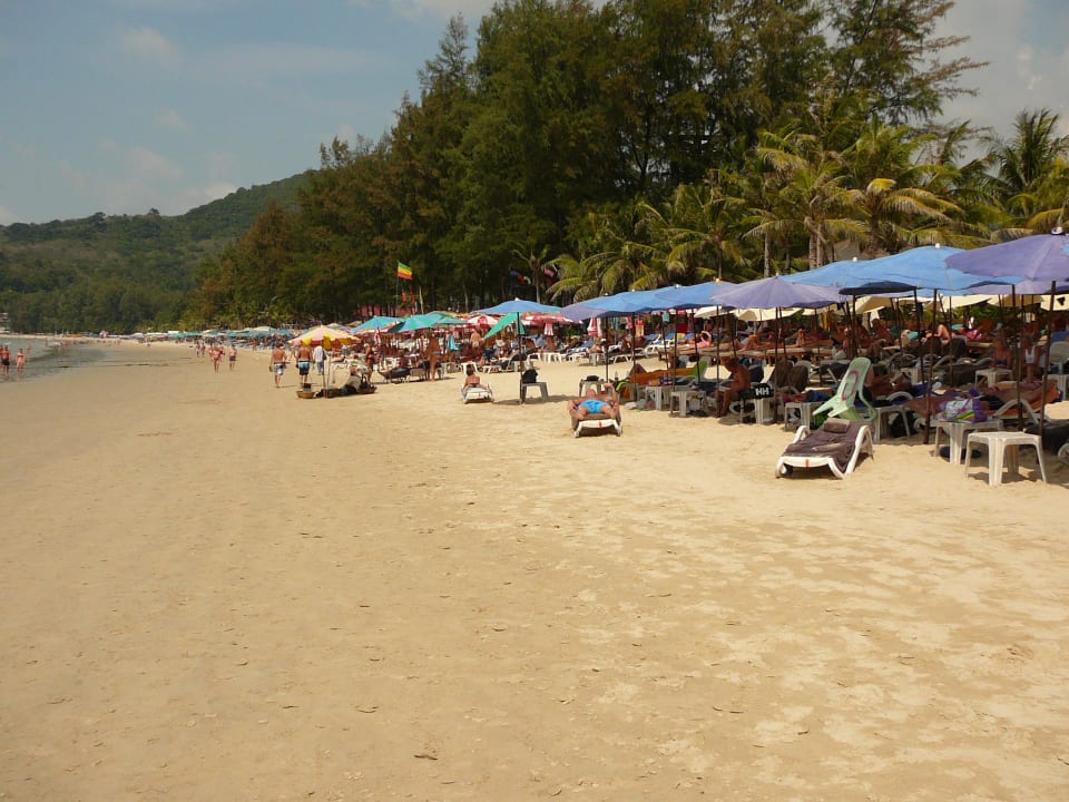 Viele Liegen am Strand Sunprime Kamala Beach