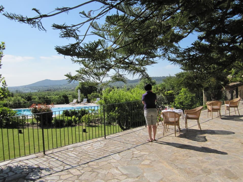 Frühstücksterrasse Poolblick Hort de Cas Missèr