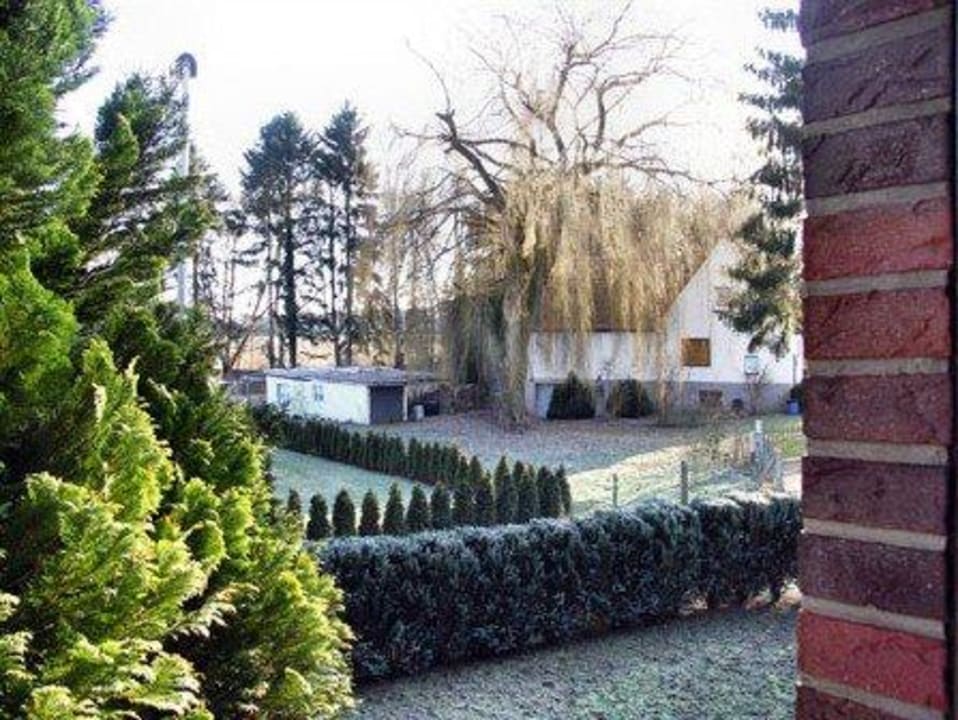 Blick aus dem Schlafzimmer Ferienhaus Detmold