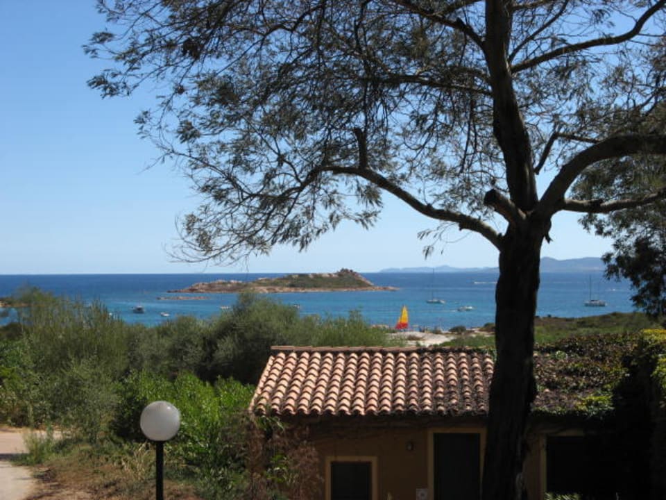 Blick Richtung Hausstrand Residence Baia Salinedda