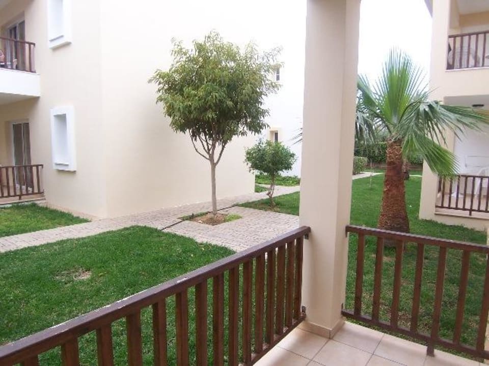 Terrasse von Zimmer 302 Aktea Beach/Holiday Village