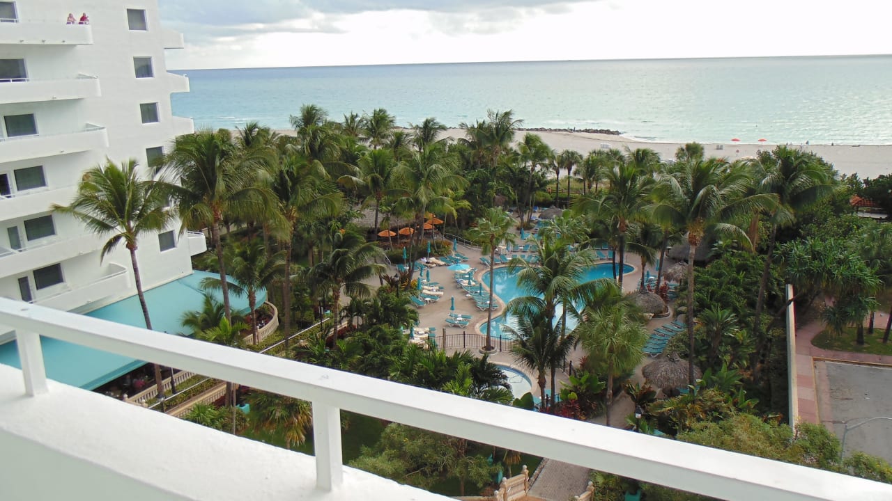 Ausblick vom Balkon Hotel Riu Plaza Miami Beach