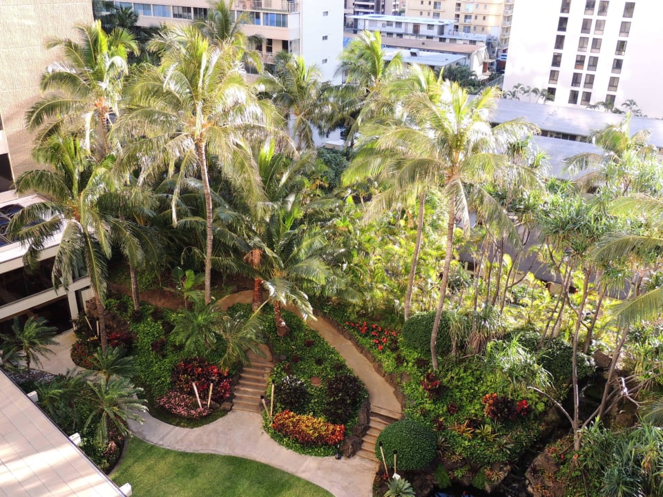 Gartenanlage Hilton Waikiki Beach