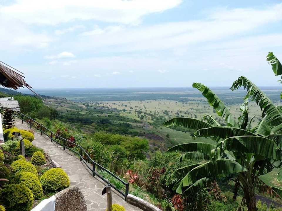 Weltklasse Ausblick Kingfisher Lodge Kichwamba