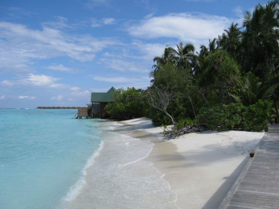 Blick auf die 500ter Water Villas Meeru Maldives Resort Island