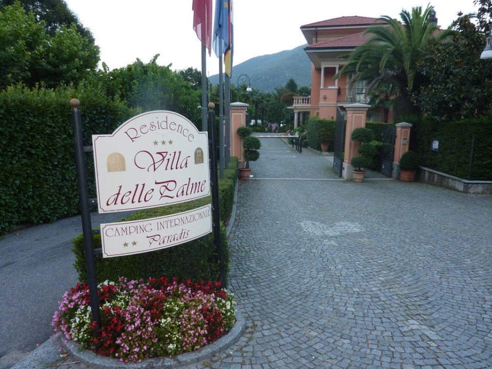 Hoteleinfahrt Hotel Villa Delle Palme