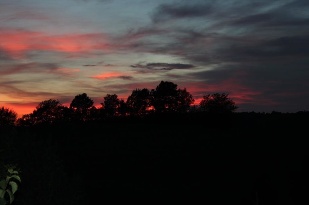 Sonnenuntergang vom Balkon Hotel Garni Loipenhof