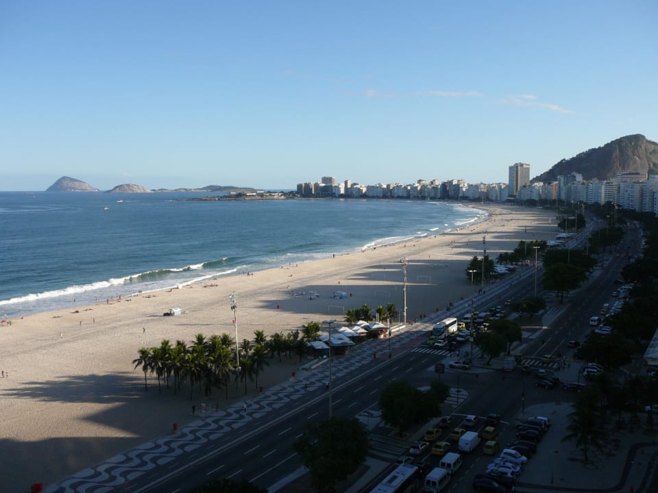 Ausblick vom Hotelzimmer auf die Copacabana Hotel PortoBay Rio de Janeiro