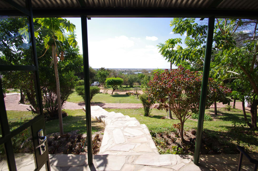 Blick aus dem Bungalow Tambuti Lodge