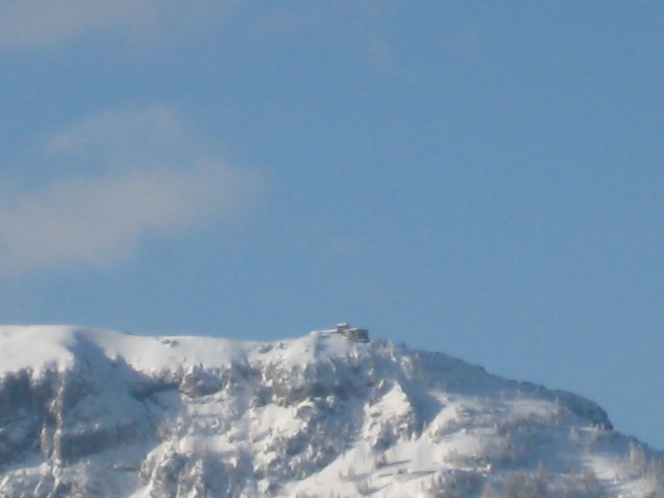 Blick auf das Kehlsteinhaus vom Balkon Ferienwohnungen Gästehaus Lärcheck