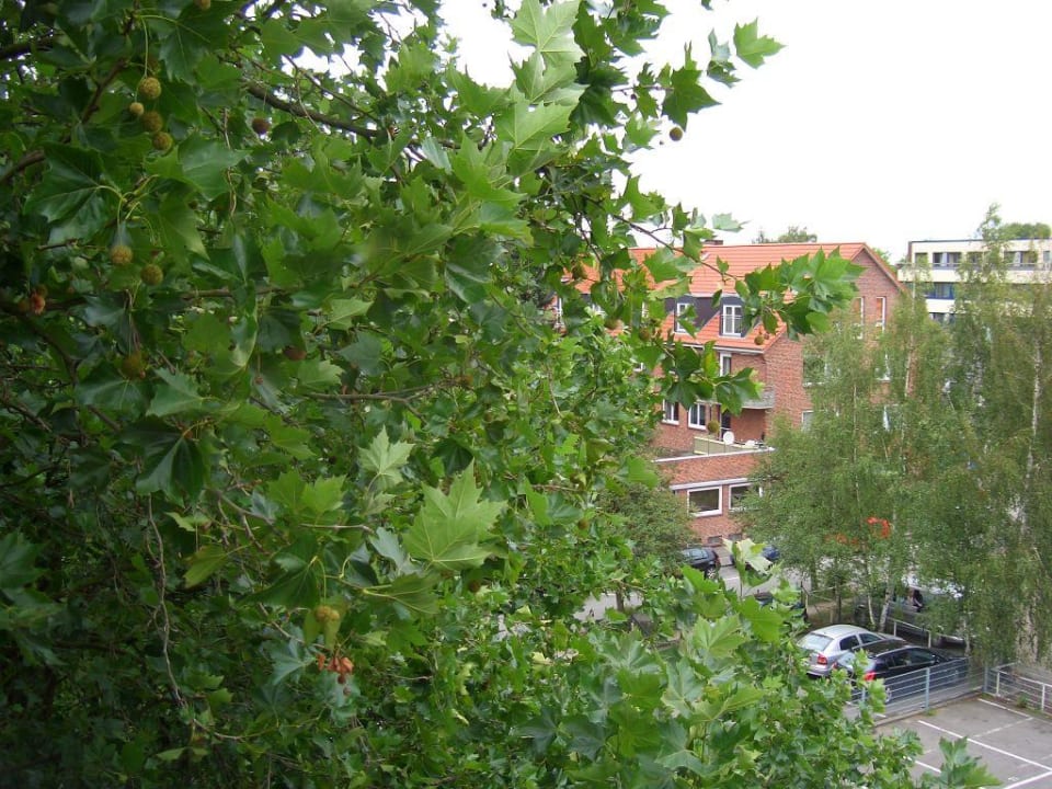 Ausblick vom Balkon Garner Hotel Hamburg - Wandsbek Marktplatz