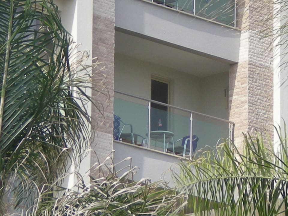 Außenansicht auf unseren Balkon Sunis Kumköy Beach Resort Hotel & Spa