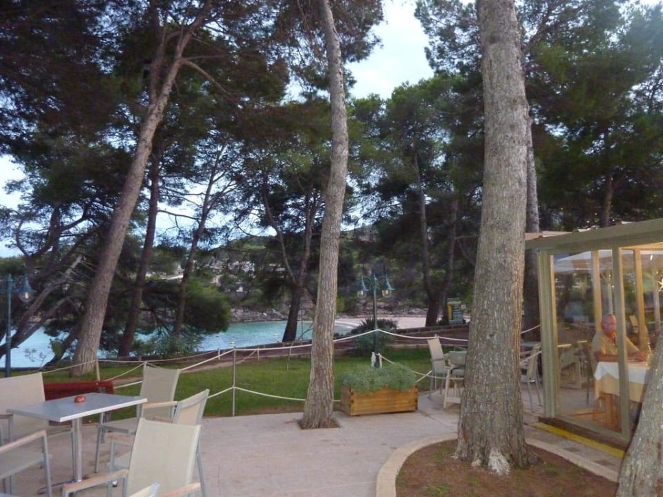 Blick auf die Bucht von der Restaurantterrasse Iberostar Waves Pinos Park