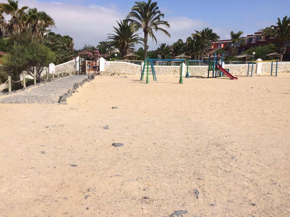 Aufgeschütteter Sand SBH Fuerteventura Playa