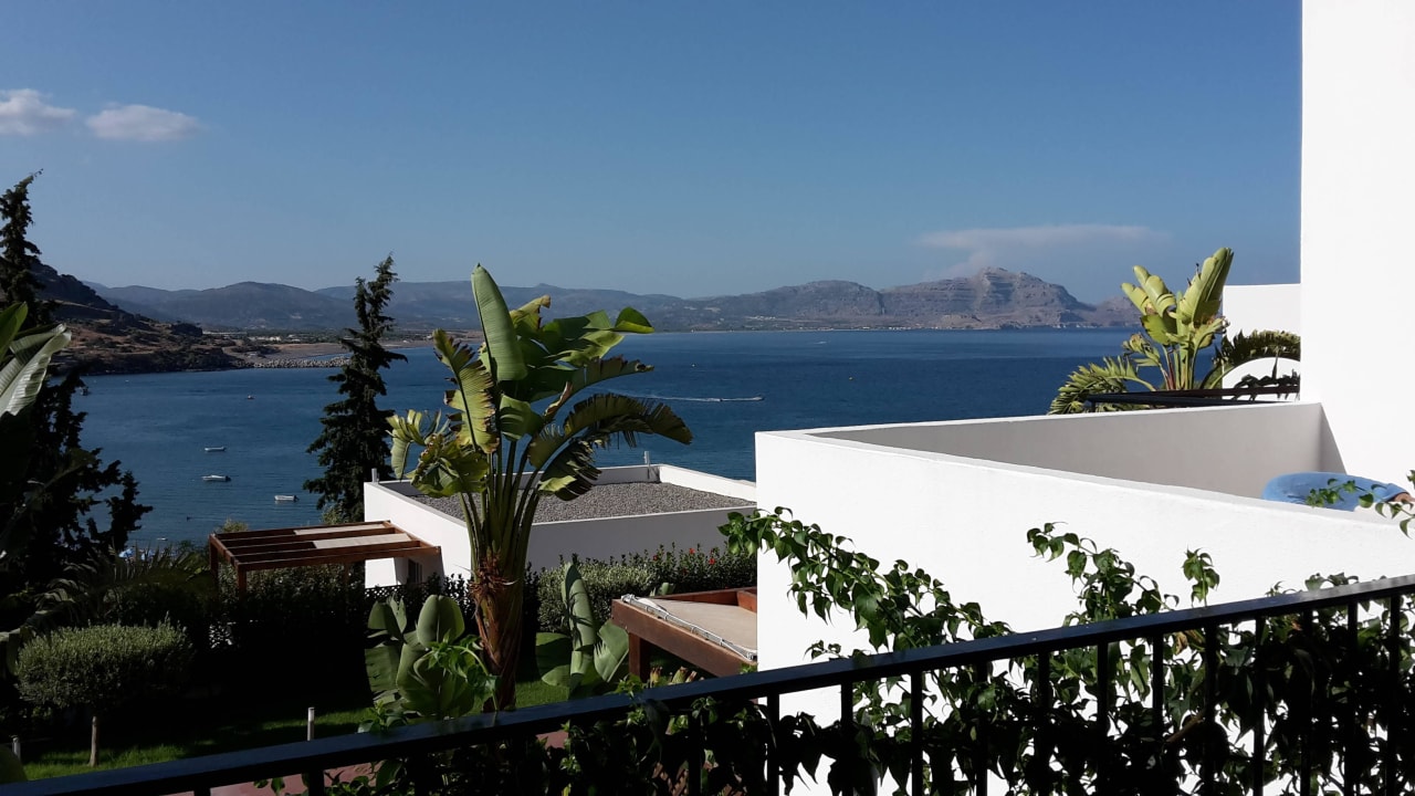Ausblick  Lindos Mare, Seaside Hotel