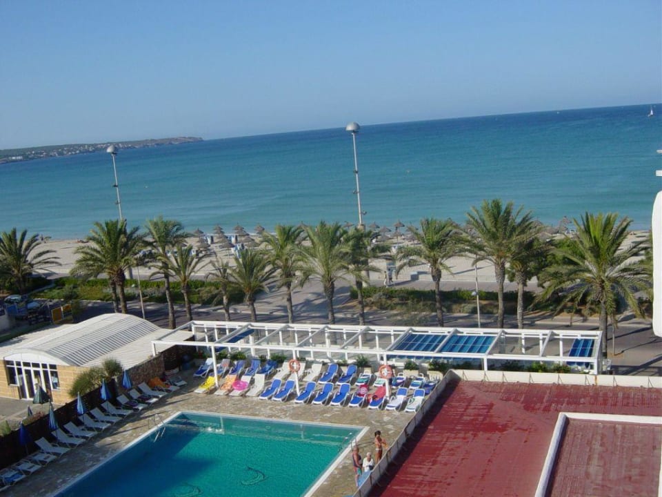 Blick zum Strand Hotel HM Gran Fiesta