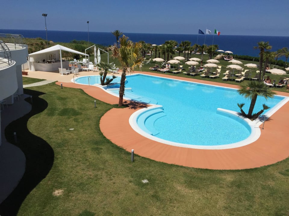 Von der untersten Ebene aus Infinity Resort Tropea