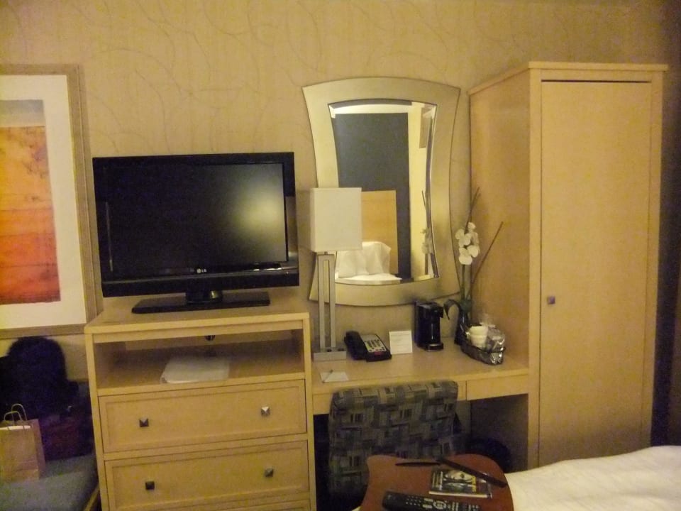 Ausblick vom Bett Hotel Hampton Inn Manhattan/Times Square South