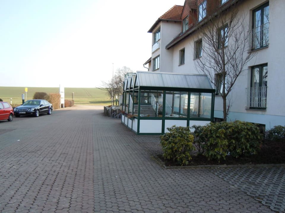 Äußerer Raucherbereich Garni Hotel Zwickau-Mosel