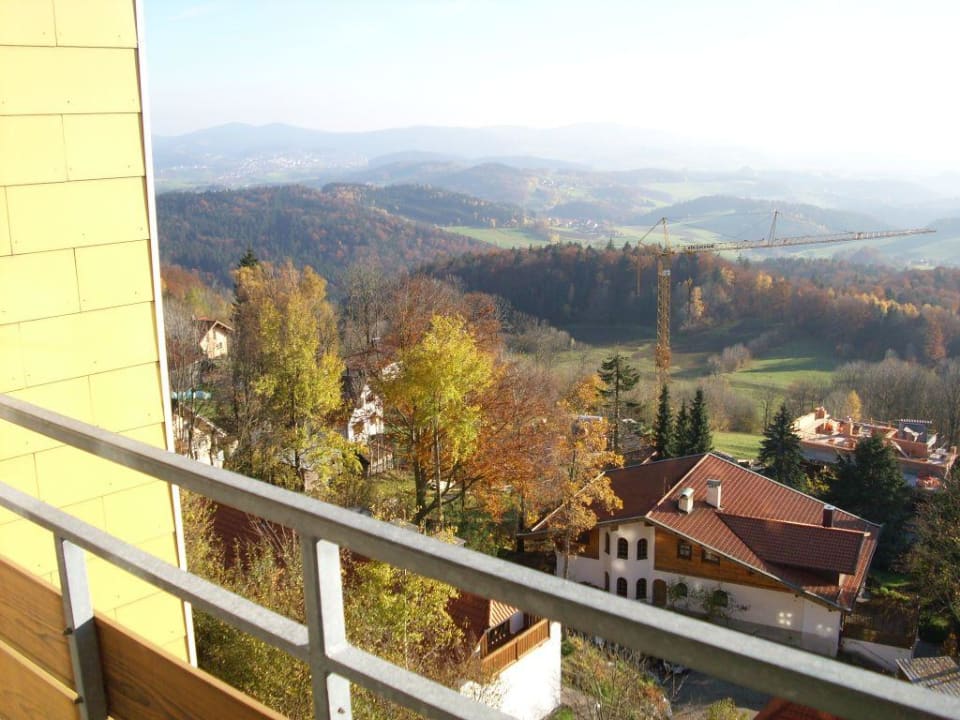 Ausblick vom Zimmer Ferienpark Geyersberg