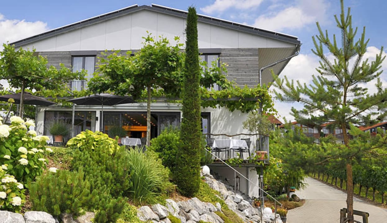 Aussenansicht Frühstücksraum Hotel freiSicht