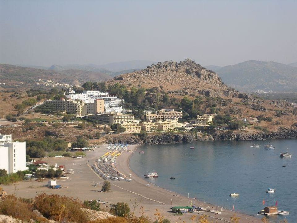 Überblick über die Anlage aus der Ferne Lindos Royal Resort