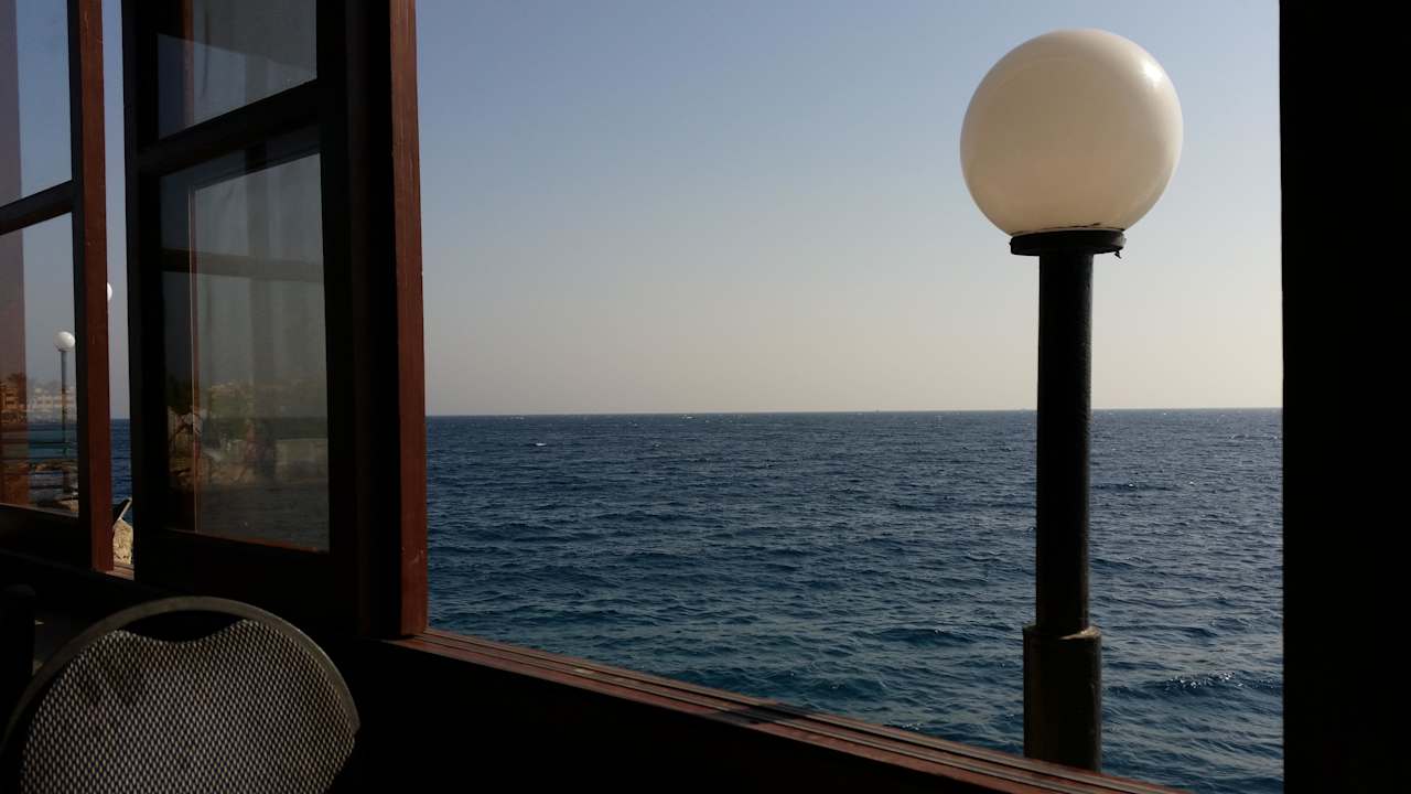 Aussicht beim Essen Arabella Azur Resort