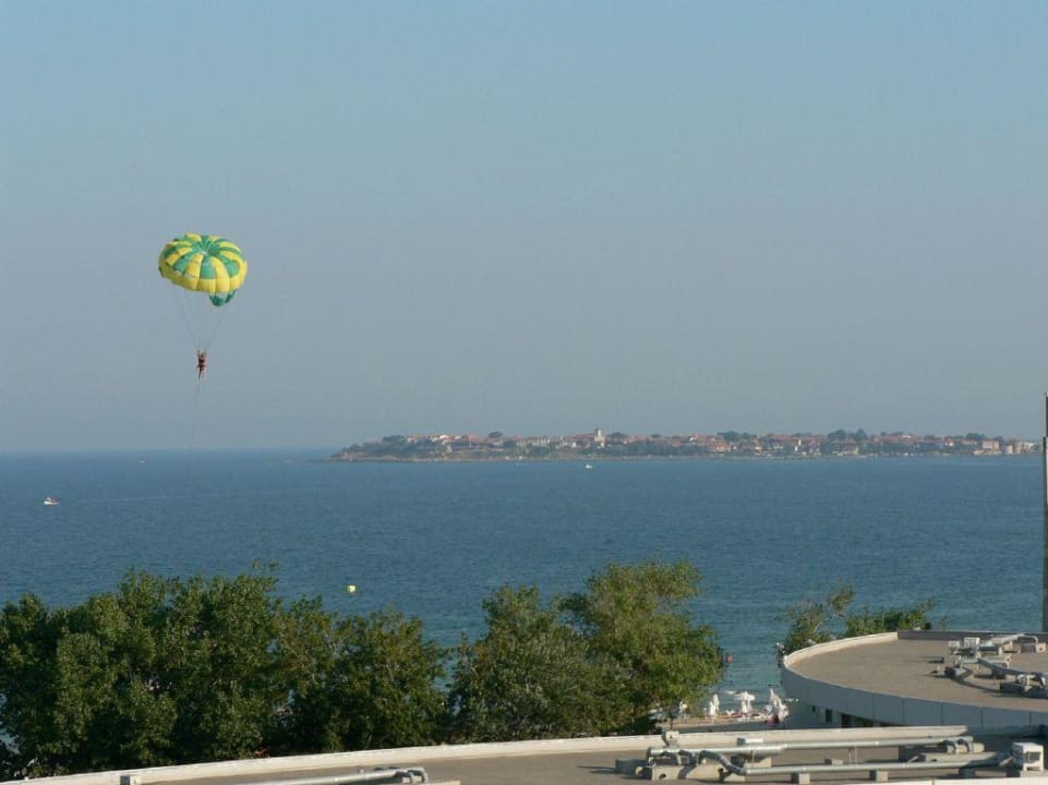 Ausblick Nessebar rechts vom Balkon des Zimmers Meliá Sunny Beach