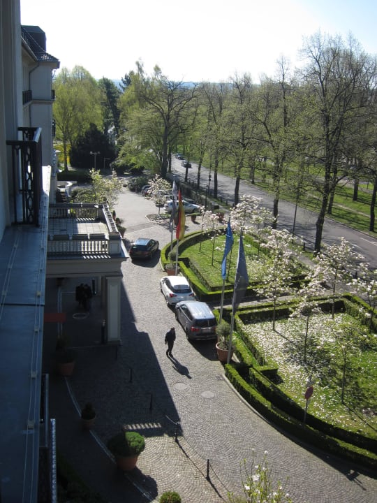 Ausblick aus Zimmer 305 Parkhotel Quellenhof Aachen