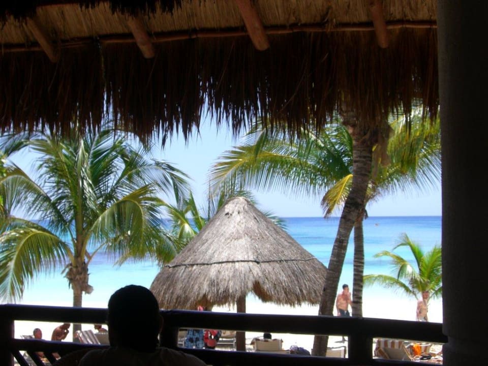 Blick vom Stranrestaurant Catalonia Royal Tulum Beach & Spa Resort - Adults only