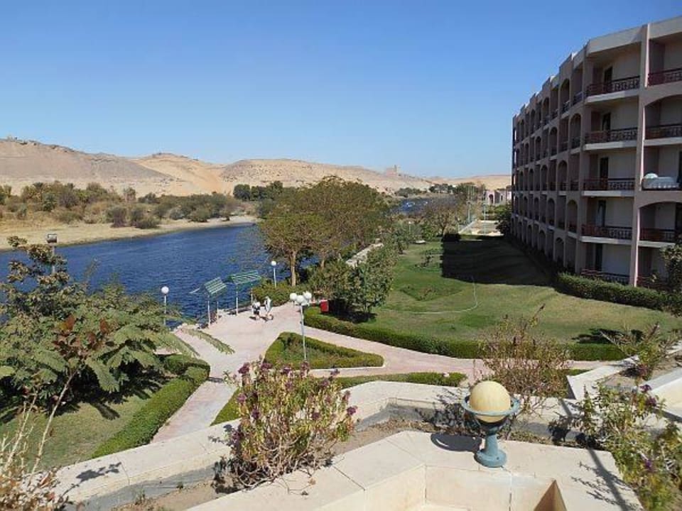 Hinterer Teil der Hotelanlage Pyramisa Island Hotel Aswan