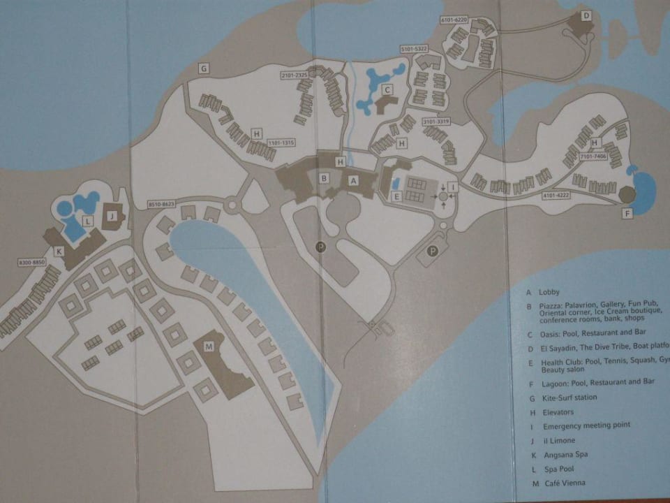 Lageplan Mövenpick Resort & Spa El Gouna