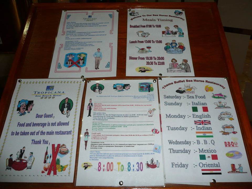 Opis posiłków w restauracji głównej Sea Beach Edge By Rotana