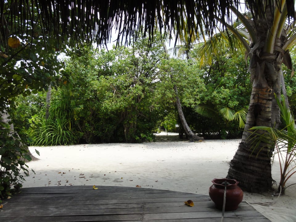 Blick vom Gardenbungalow Kuredu Island Resort & Spa