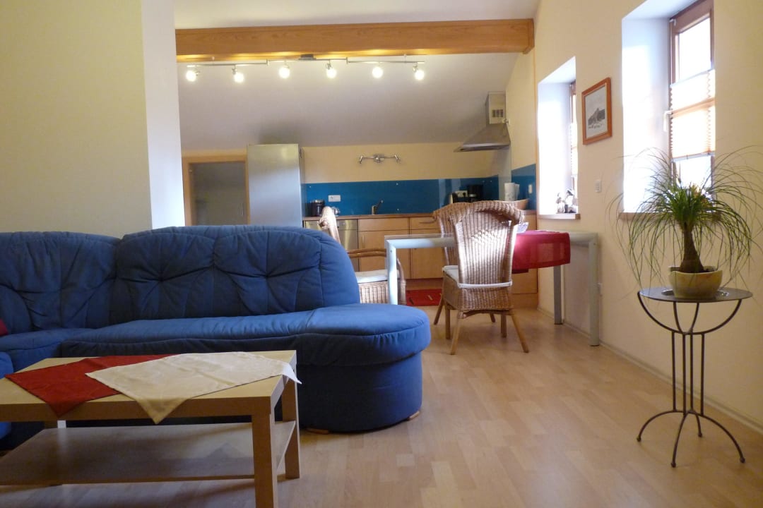 Offener Wohn-Ess-Bereich Ferienwohnung Haus Ellerbeck