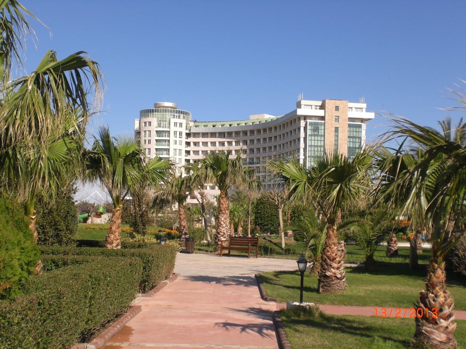 Blick vom Meer auf´s Hotel Sherwood Exclusive Lara