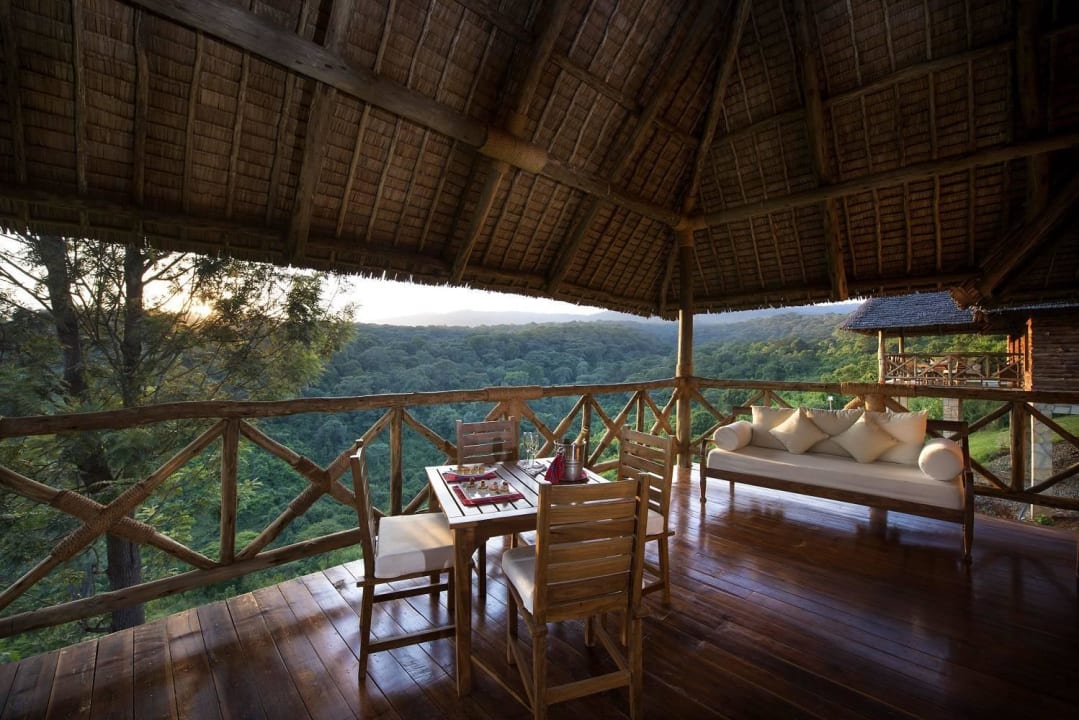Room with a view - room terrace Neptune Ngorongoro Luxury  Lodge