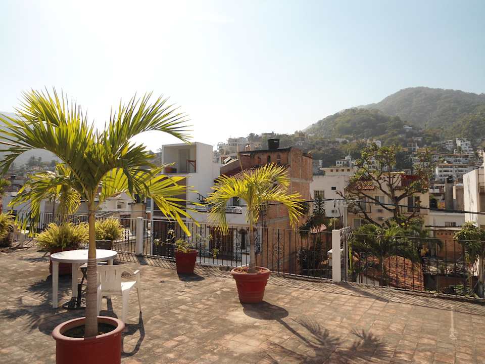 Hotel Azteca. On the roof. Hotel Azteca