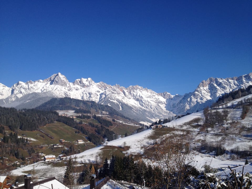 Ausblick Hüttendorf Maria Alm