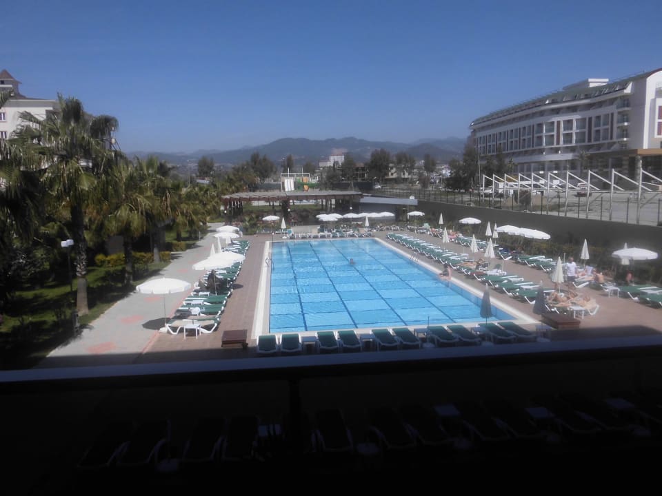 Blick zum Pool Hotel Royal Garden Beach