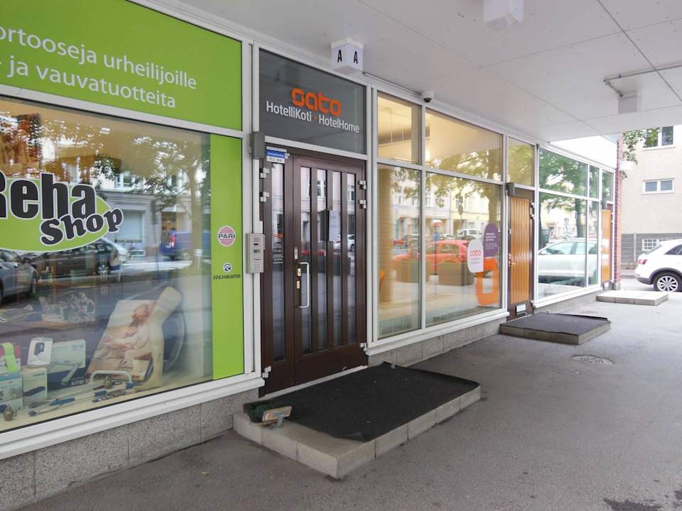 Eingang SATO HotelHome Lapinlahdenkatu