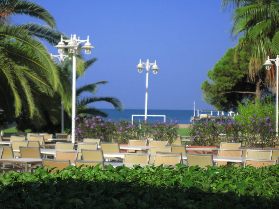 Blick vom Frühstückstisch Turquoise Hotel