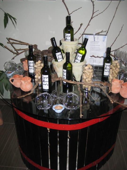 Die Deko vor dem Restaurant Valamar Parentino Hotel