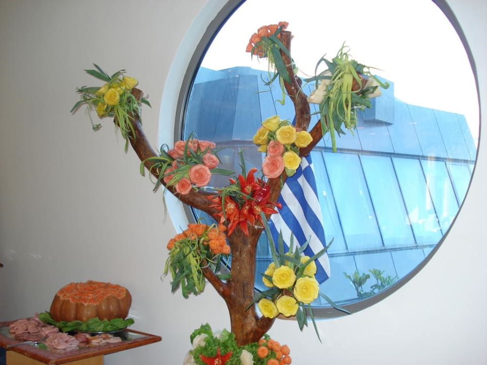 Deko beim griechischen Abend Hotel Calypso Beach