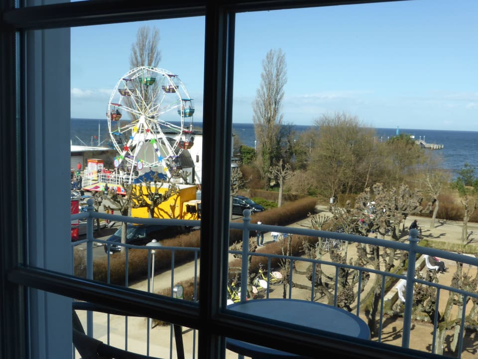 Ostermarkt aus d. Hotelzimmer Kleine Strandburg Zinnowitz