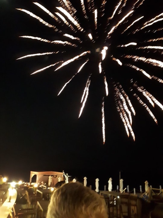 Feuerwerk am Freitag  Hotel Kalithea Horizon Royal