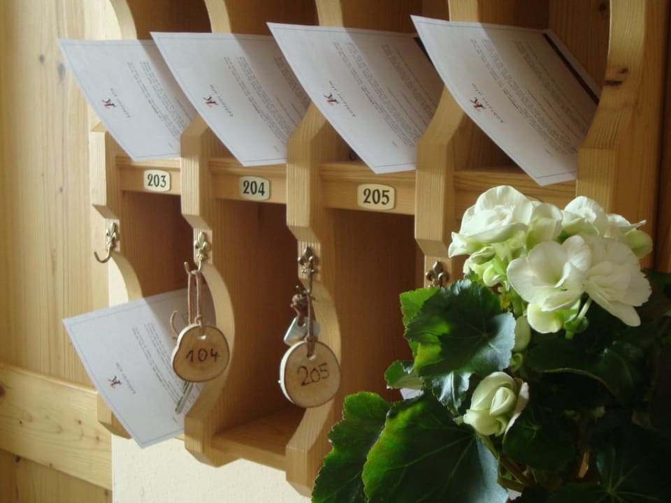 Rezeption  Appartements Kühtaier Alm