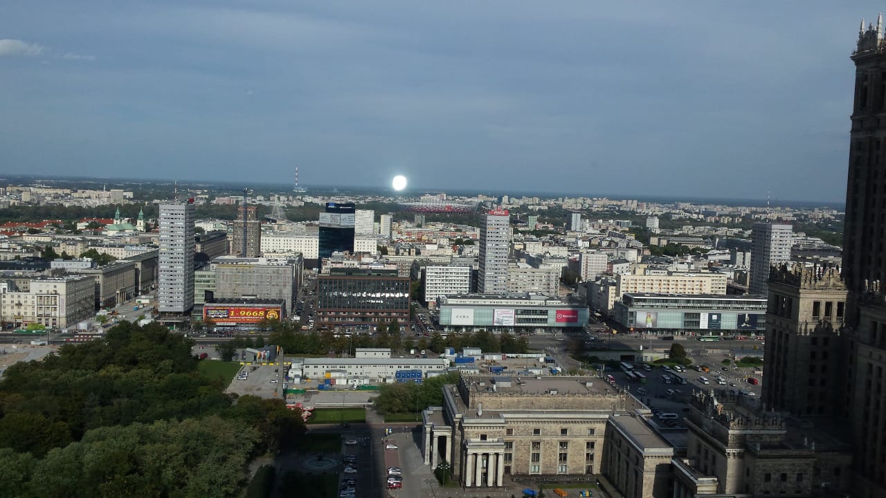 Widok z pokoju InterContinental Warszawa