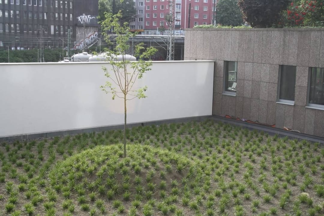 Ausblick von Zimmer 201 B&B Hotel Düsseldorf-City