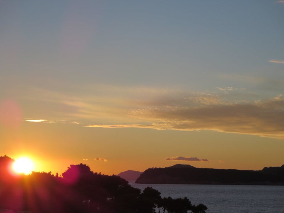 Sonnenuntergang Hotel Adriatic